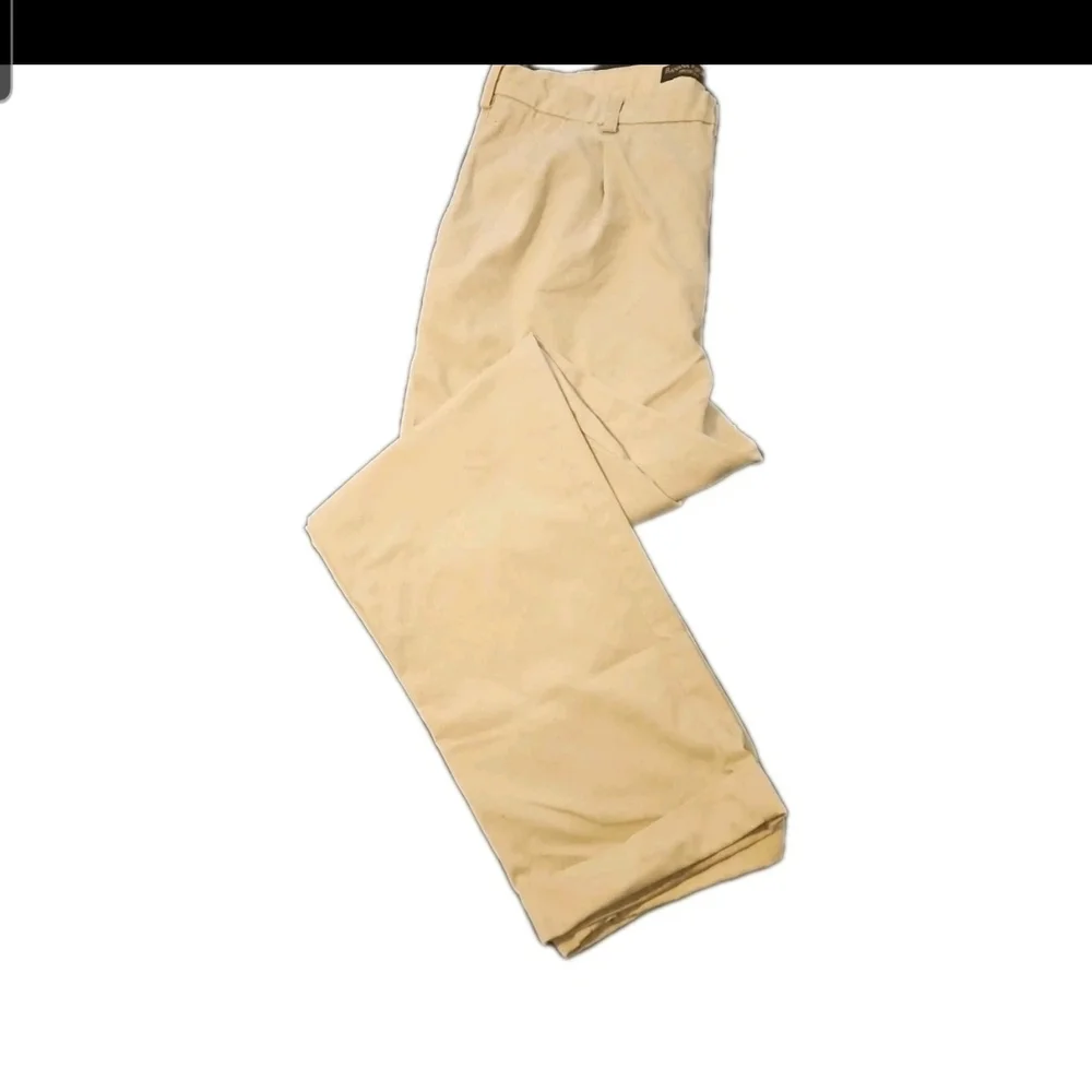 Banana Republic Smithfield MenXL W40X34L Wht Pleat Slacks/Pants Y2k Boho Cottage